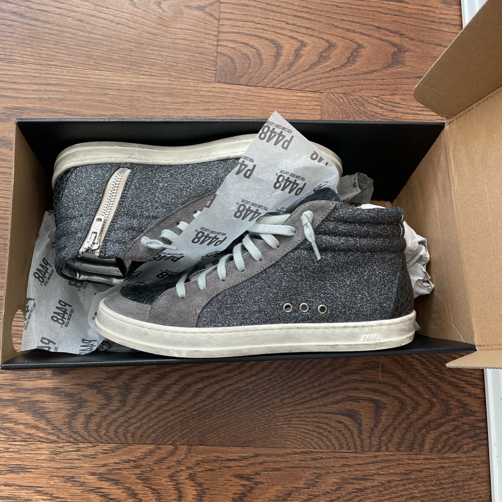 P448 Hightop Skate Clios Sneakers, Size EUR 37, US 6.5